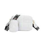 Urban Glint White Crossbody Bag - Alif Bags