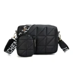 Urban Glint Black Crossbody Bag - Alif Bags