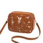 Butterfly Brown Crossbody Bag - Alif Bags