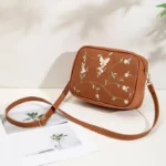 Butterfly Brown Crossbody Bag - Alif Bags - Image 3