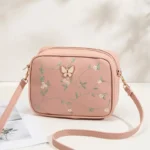 Butterfly Pink Crossbody Bag - Alif Bags - Image 3